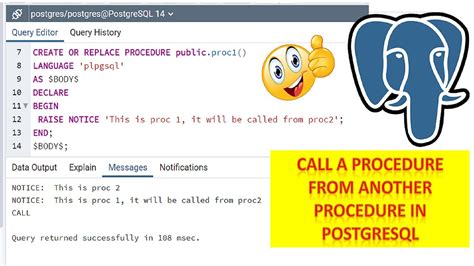 how to call a procedure.